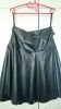 Adult Female Costumes to Hire - Leather skirt- Black - size 10